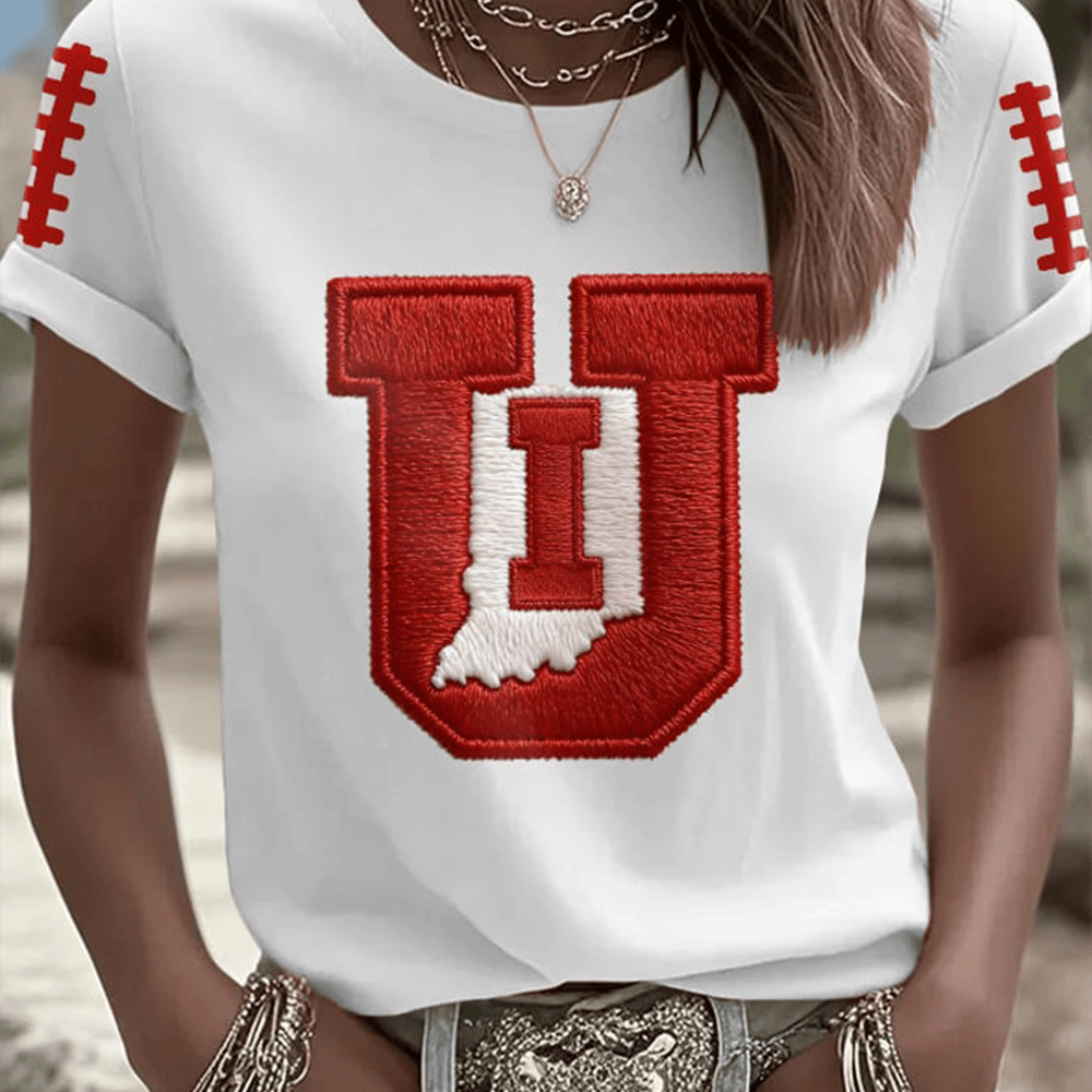 Indiana Hoosiers Football T-Shirt Game Day Clothes Present For Football Lovers