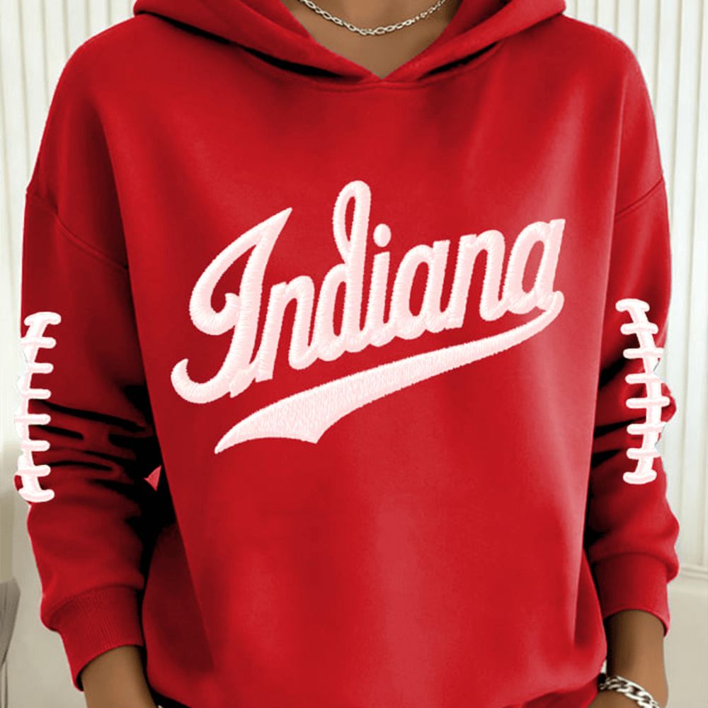 Indiana Hoosiers Game Day Hoodie Football Clothing Presents For Women