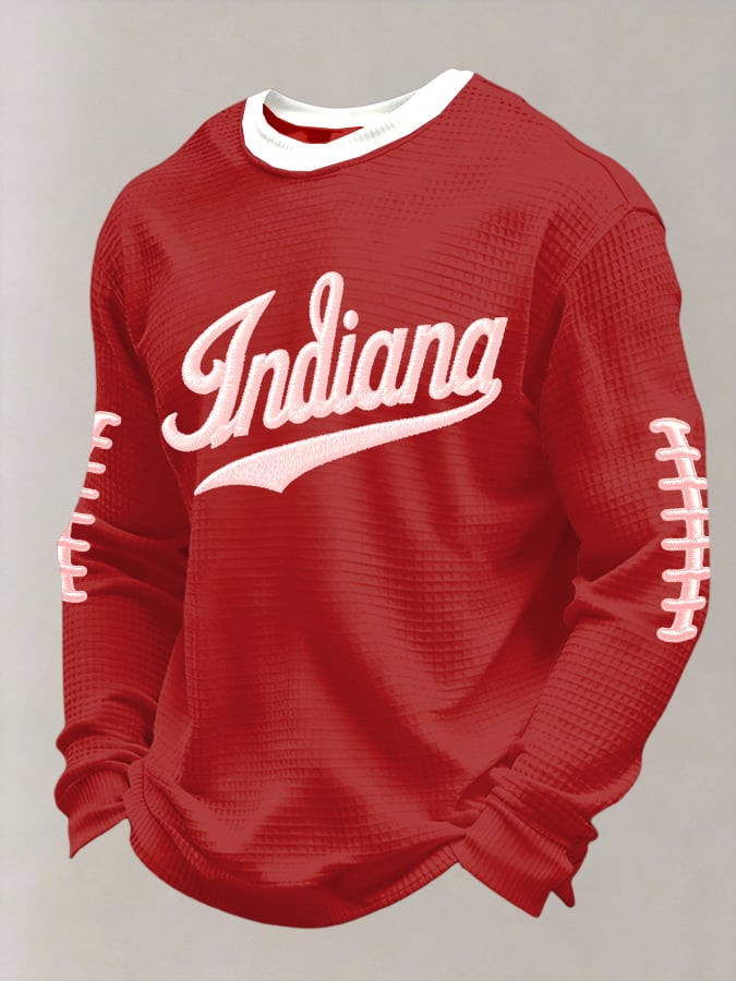 Indiana Hoosiers Mech Football Long Sleeve Shirt Best Gifts For The Hoosiers