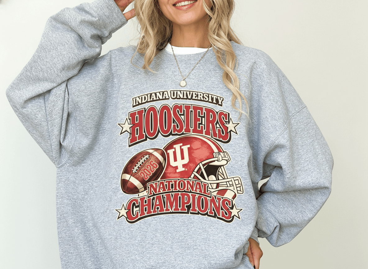 Indiana Hoosiers Merch IU Hoosiers National Champions Sweatshirt Gifts For Football Lovers