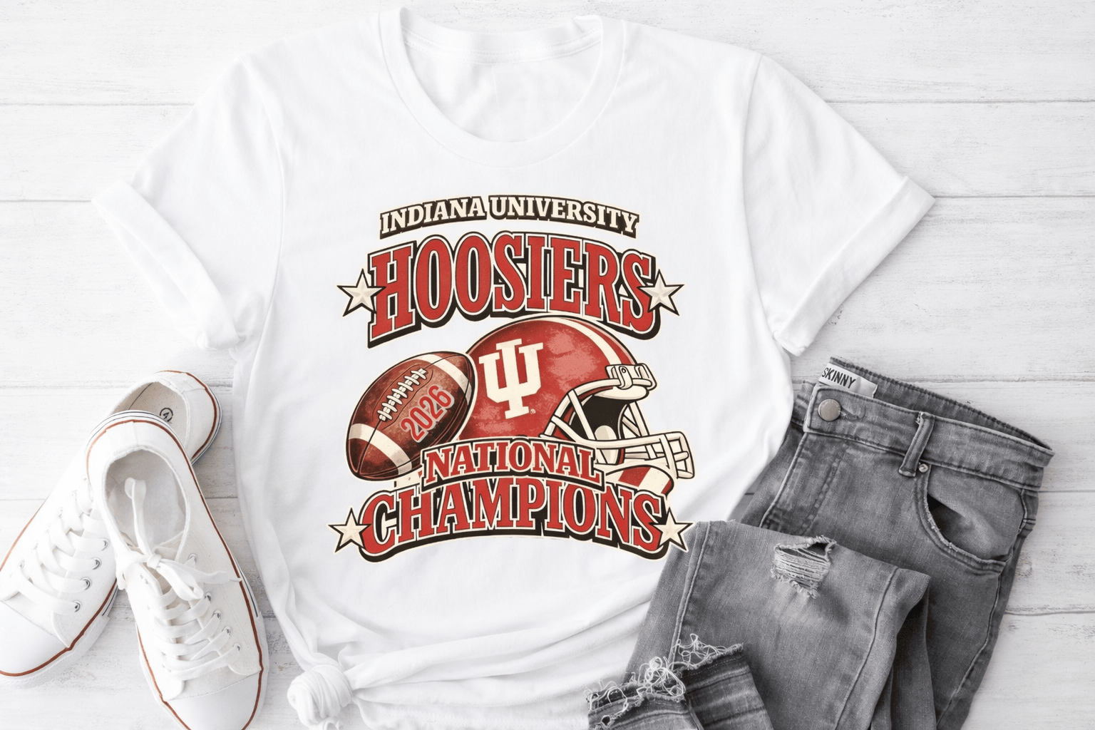 Indiana Hoosiers Merch National Champions Shirt Game Day Tee Gifts For Indiana Hoosiers Fans