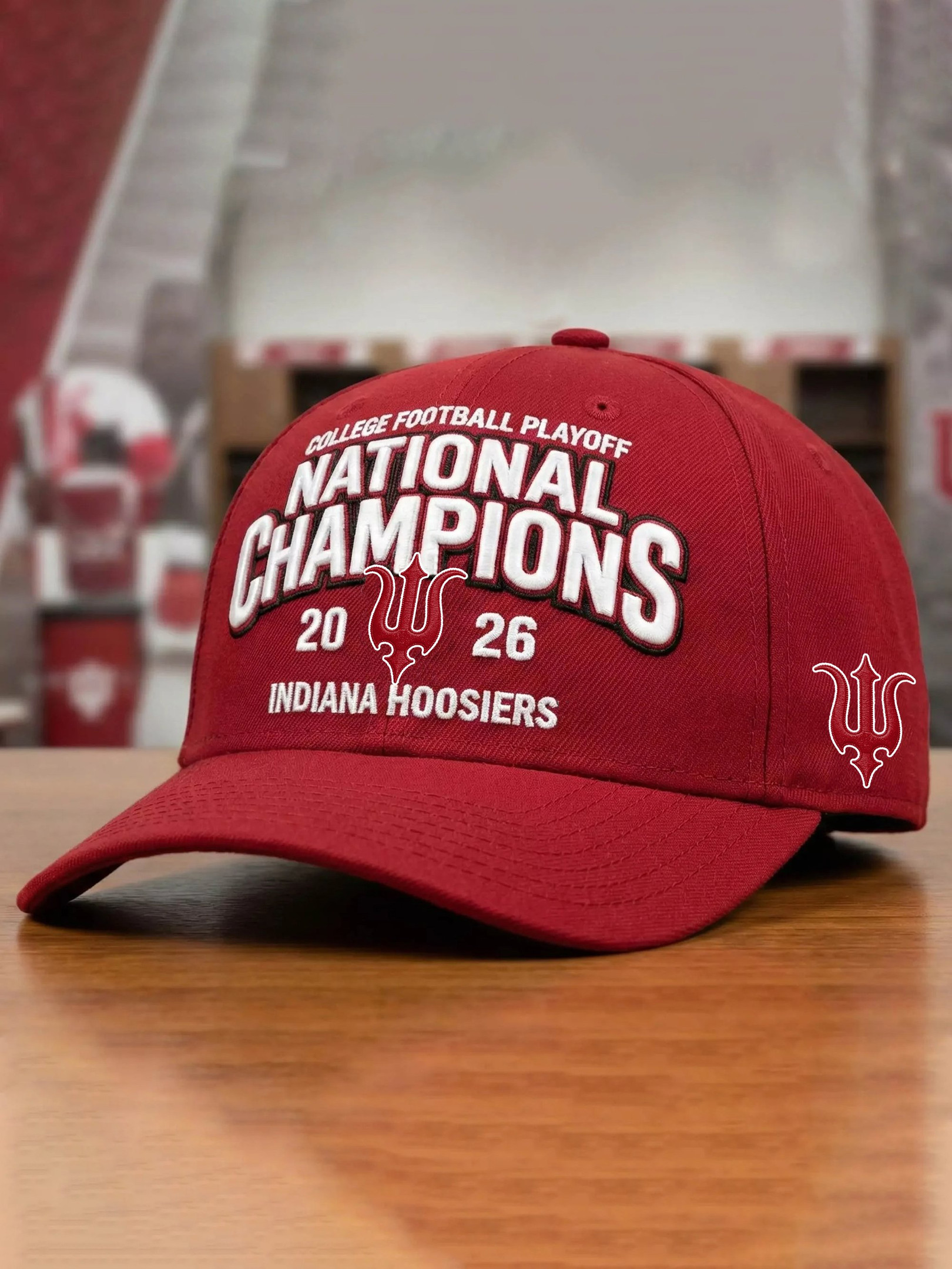 Indiana Hoosiers National Champions 2026 Hat Football Cap Indiana Hoosiers Merch