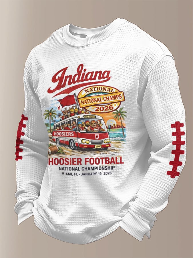 Indiana Hoosiers National Champions 2026 Long Sleeve Shirt Indiana Hoosiers Apparel