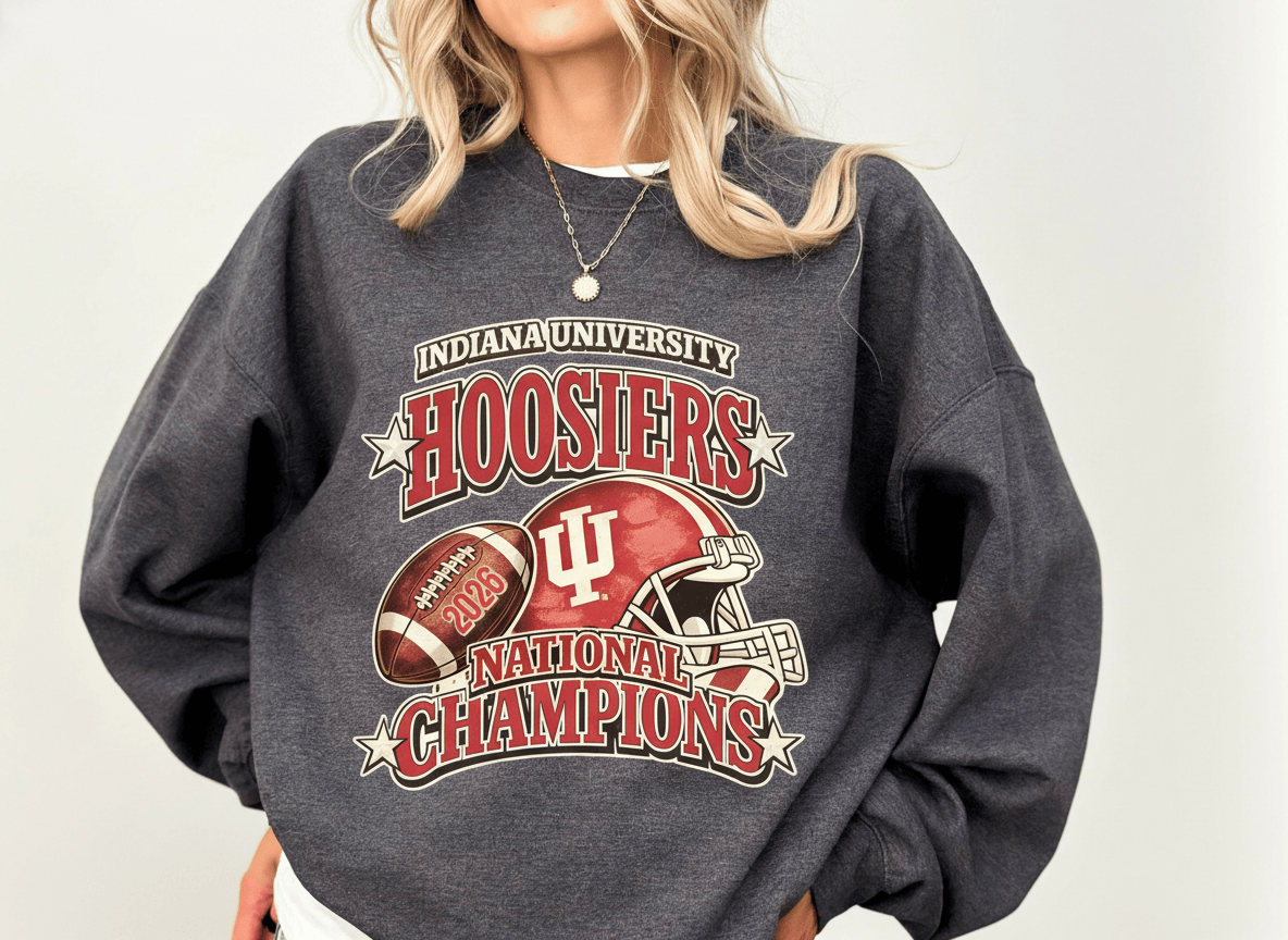 Indiana Hoosiers National Champions Sweatshirt Football Apparel Football Lovers Gifts