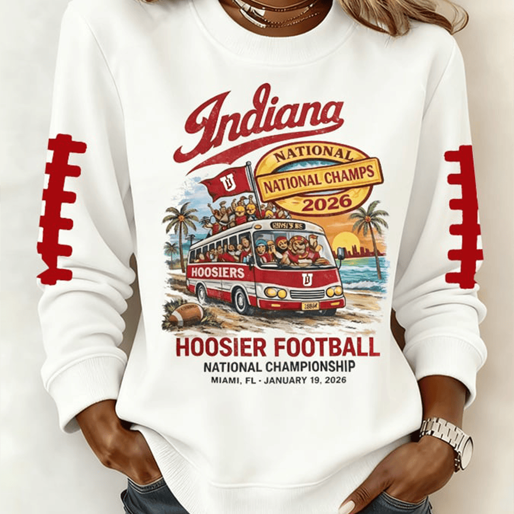 Indiana Hoosiers National Championship 2026 Sweatshirt Football Merch Game Day Gear