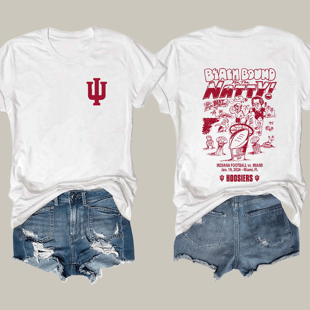 Indiana Hoosiers National Championship T-Shirt 2026 National Championships Merch Fan Gear