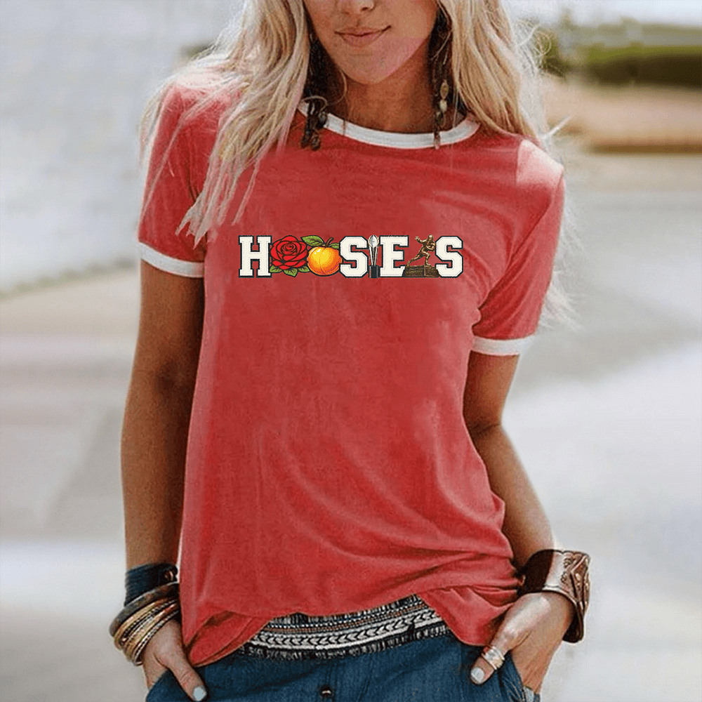 Indiana Hoosiers Peach Rose Bowl T-Shirt Game Day Football Clothes Best Football Gift