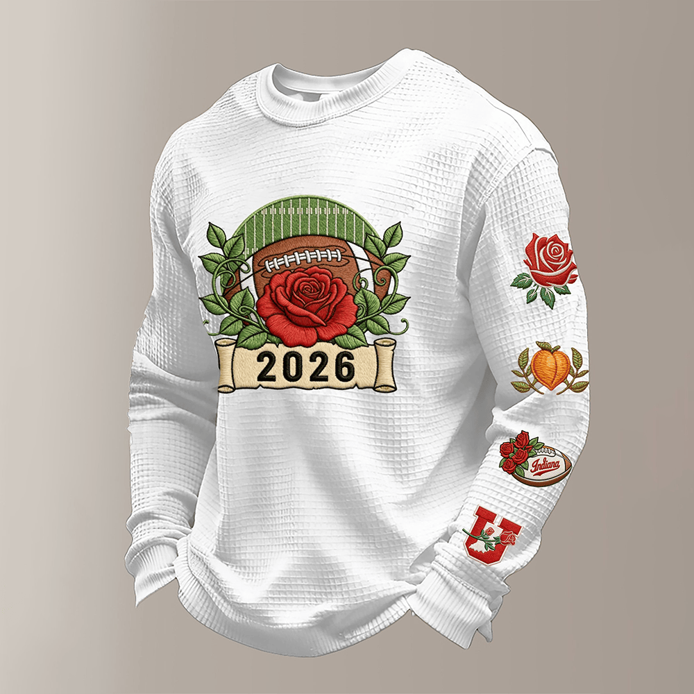 Indiana Hoosiers Rose Bowl 2026 Long Sleeve Shirt Game Day Merch Gift For Men
