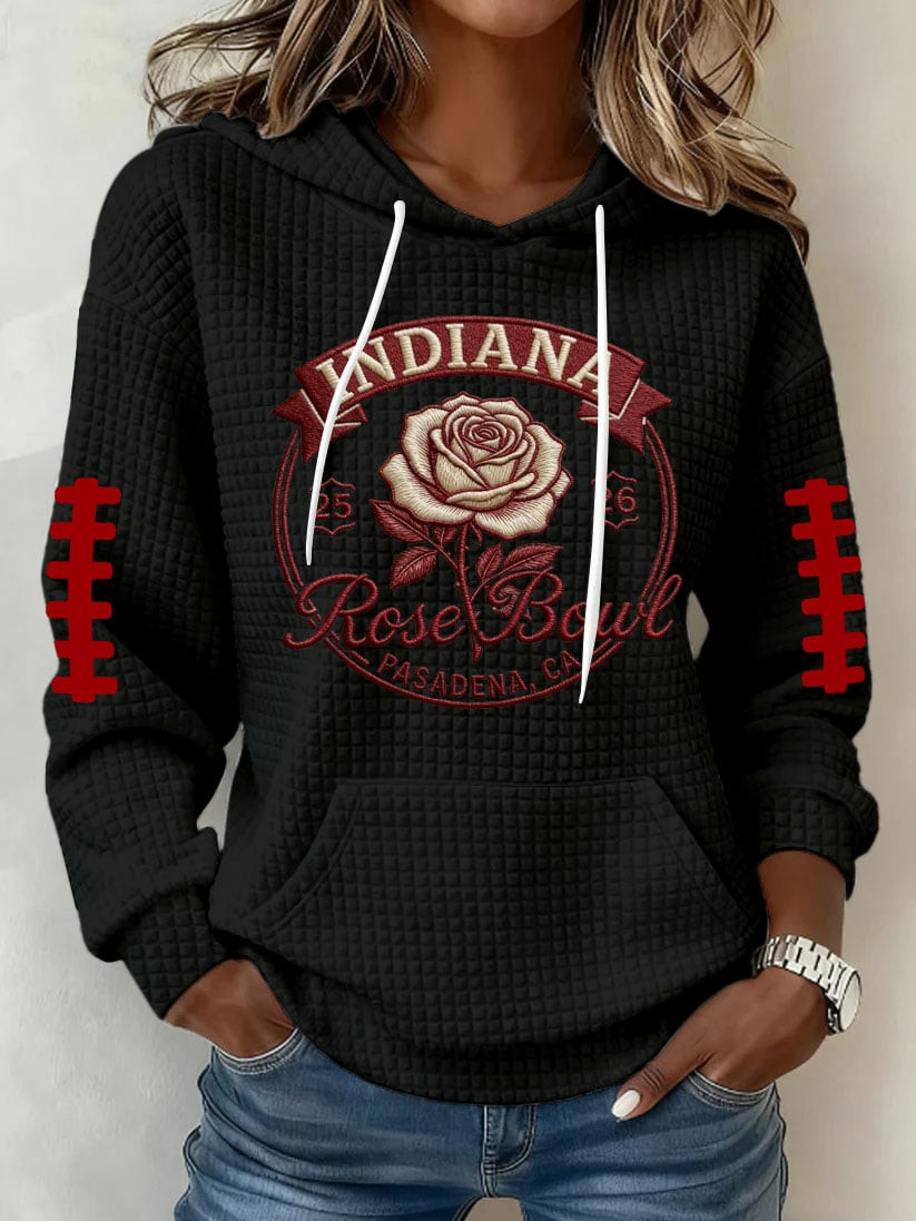 Indiana Hoosiers Rose Bowl Football Hoodie Game Day Merch Indiana Hoosiers Lover Presents