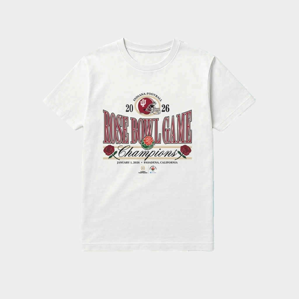 Indiana Hoosiers Rose Bowl Game Champions 2026 Shirt Hoosiers Merch Best Gifts For Football Fans
