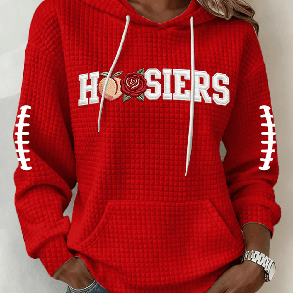 Indiana Hoosiers Rose Peach Bowl Hoodie Game Day Football Merch Best Fan Gear