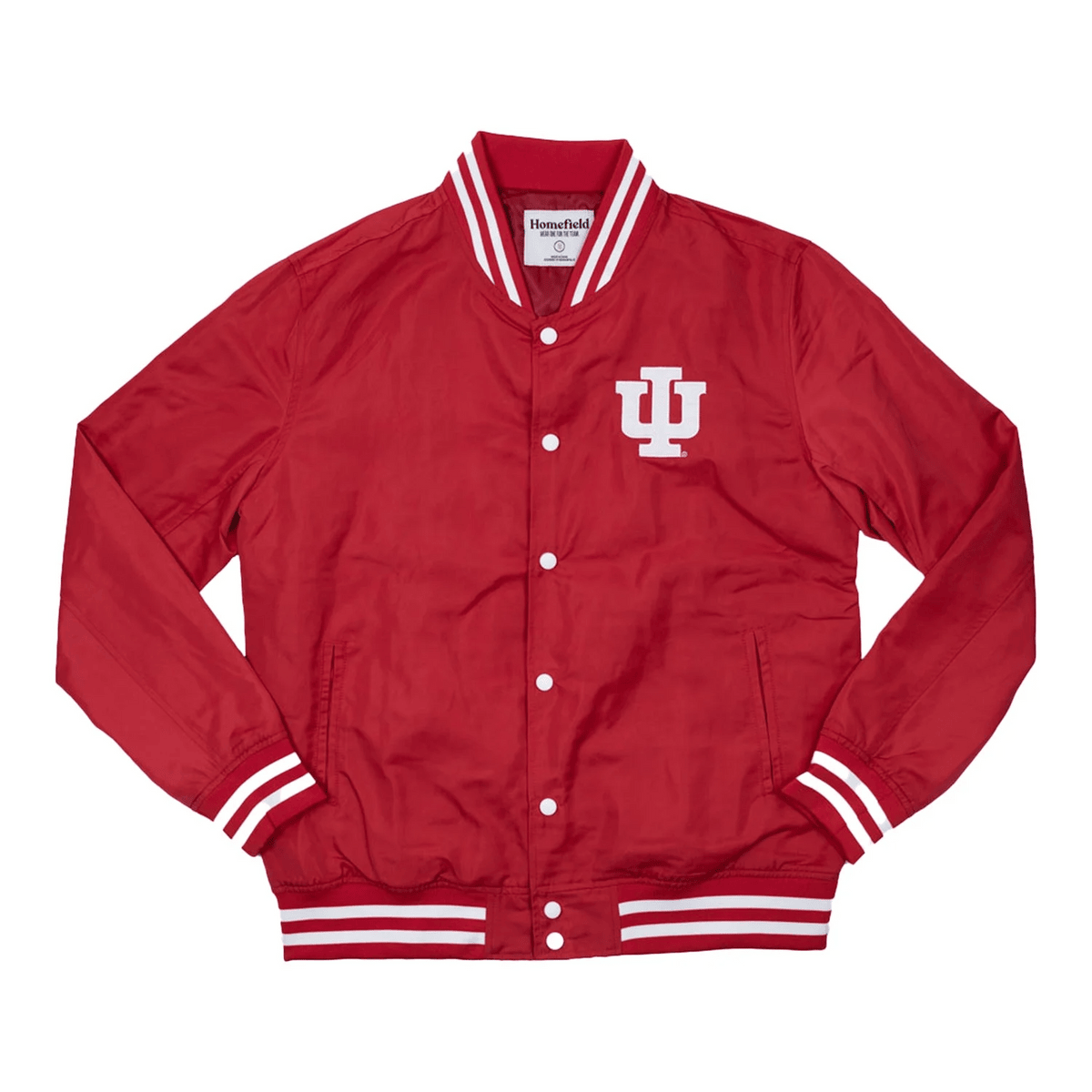 Indiana Hoosiers Script Crimson Baseball Jacket Best Basketball Gifts
