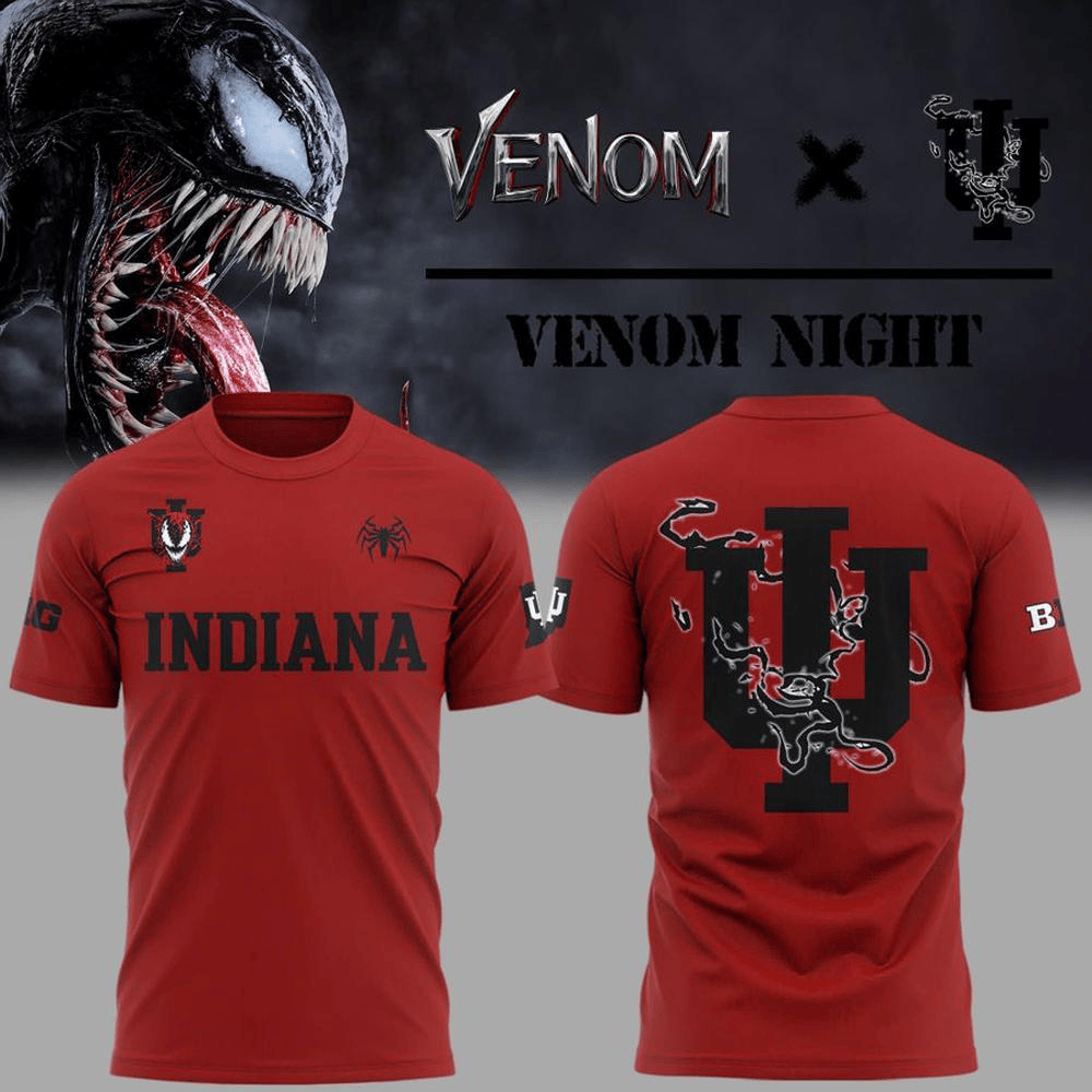Indiana Hoosiers x Venom T-Shirt Presents For Football Lovers