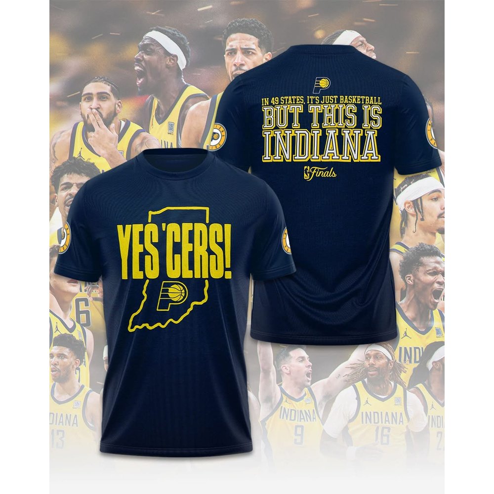 Indiana In 49 States It's Just Basketball But This Is Indiana NBA Finals T-Shirt Pacers Merch Best Gifts For Basketball Players