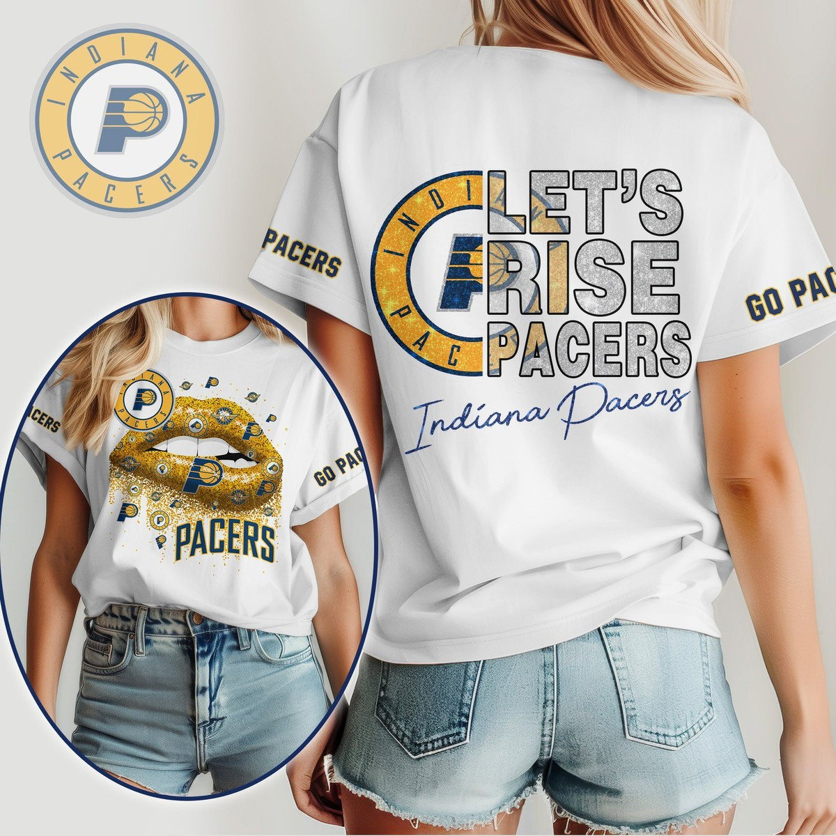 Indiana Let's Rise Pacers T-Shirt Great Gifts For Basketball Fans