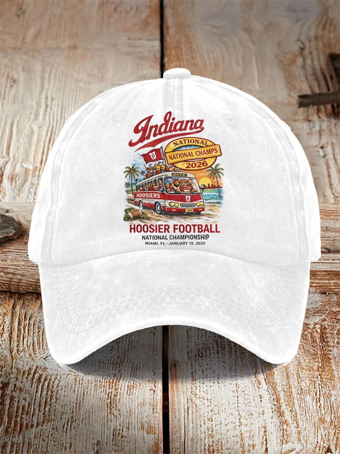 Indiana National Champions Hat IU National Championship Merch IH Football Cap Gifts For Fans