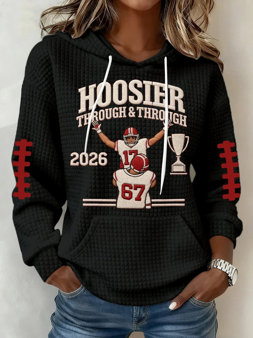 Indiana National Champions Hoodie Hoosier Through And Through Hoodie IU National Championship Merch