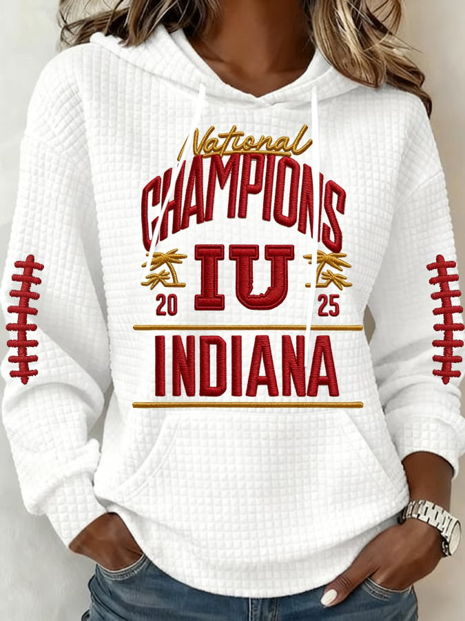 Indiana National Champions Hoodie IU National Championship Merch IH Gifts For Football Fan
