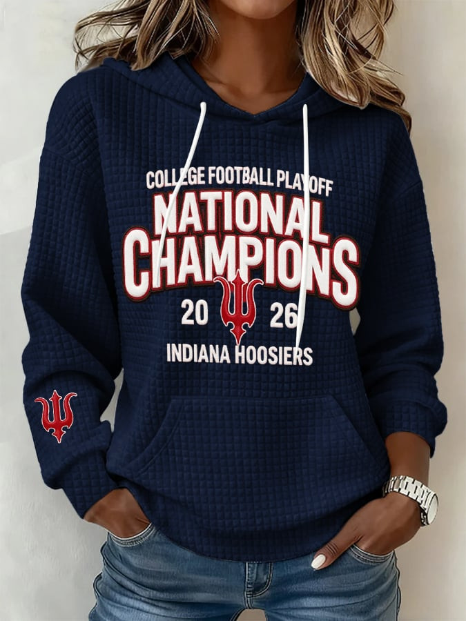 Indiana National Champions Hoodie IU National Championship Merch Indiana Football Fans Gift