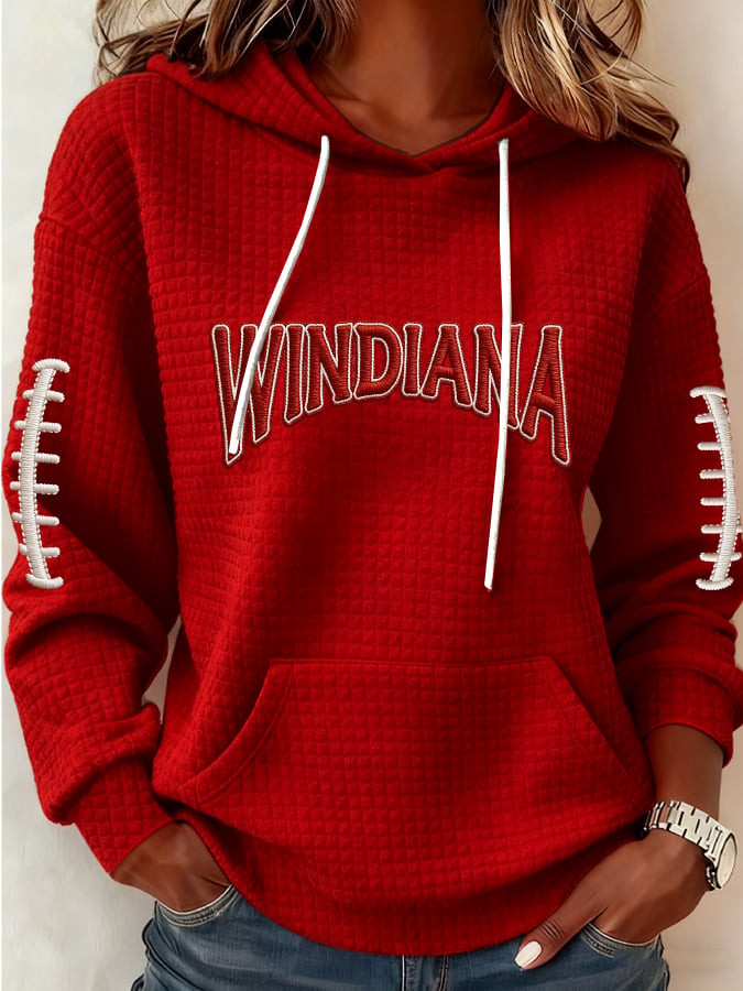 Indiana National Champions Hoodie IU National Championship Merch Windiana Hoodie Red