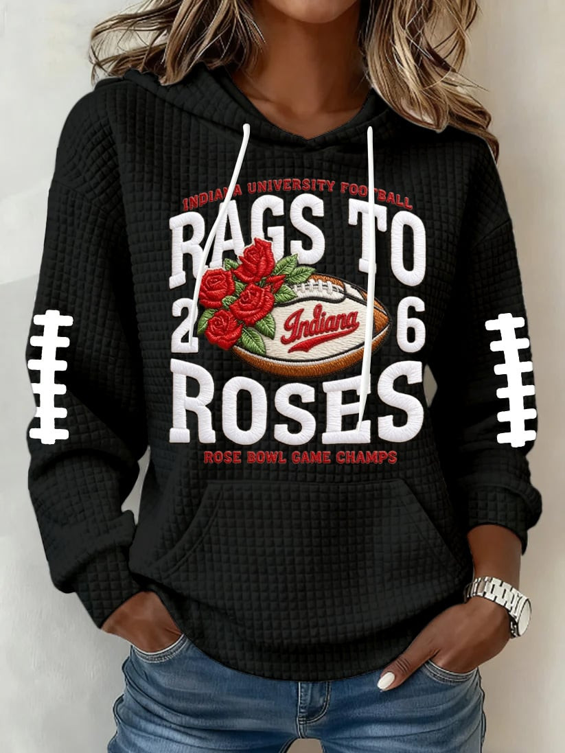 Indiana National Champions Hoodie Women's Game Day Apparel IU National Championship Merch