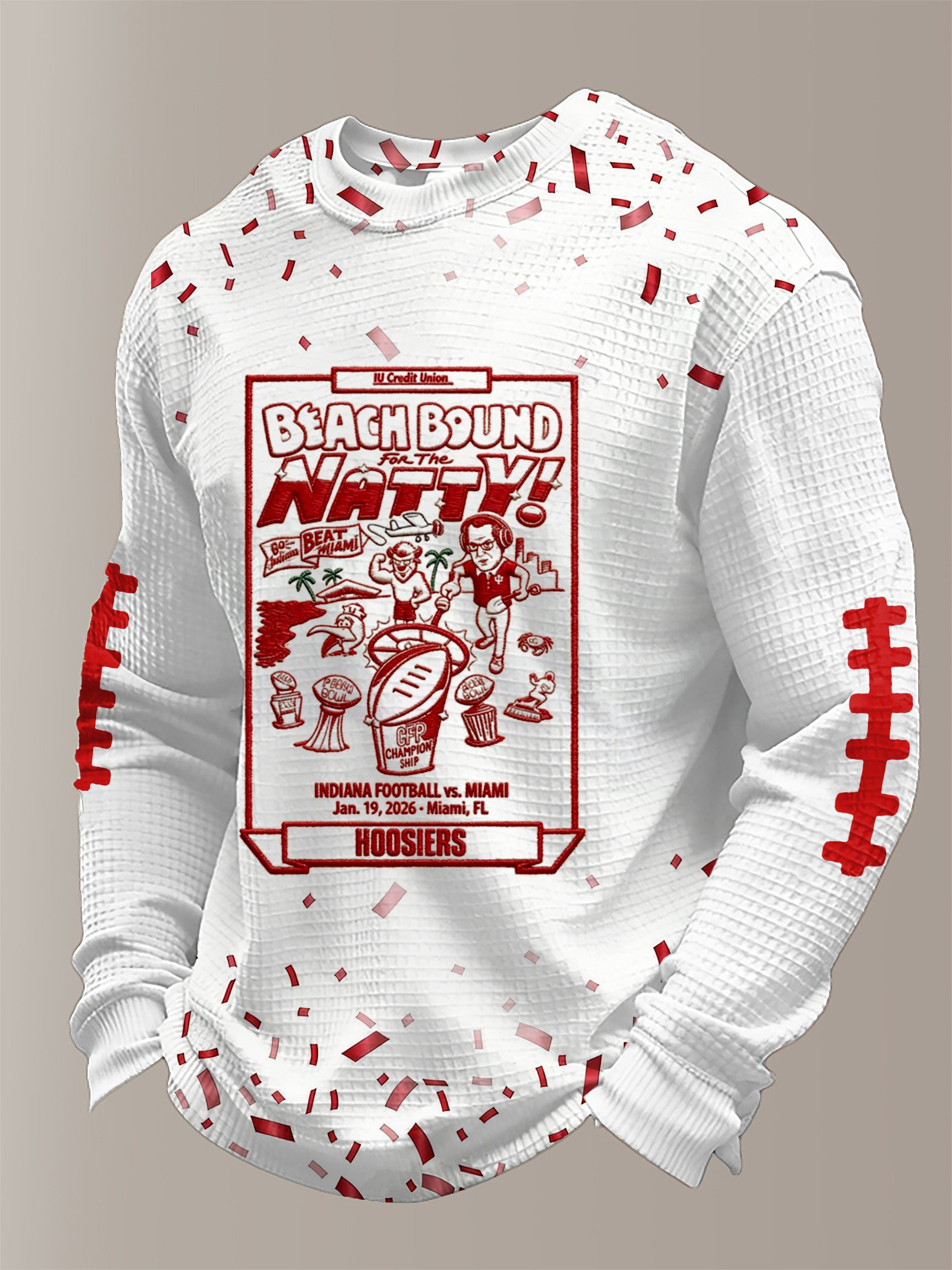 Indiana National Champions Long Sleeve Shirt IU National Championship Merch Game Day Clothing Men Indiana National Champions Long Sleeve Shirt IU National Championship Merch Game Day Clothing Men