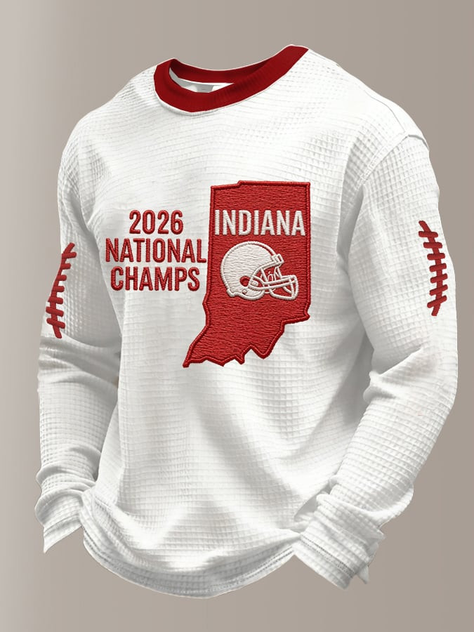 Indiana National Champions Long Sleeve T-Shirt IU National Championship Merch Football Fan Gifts