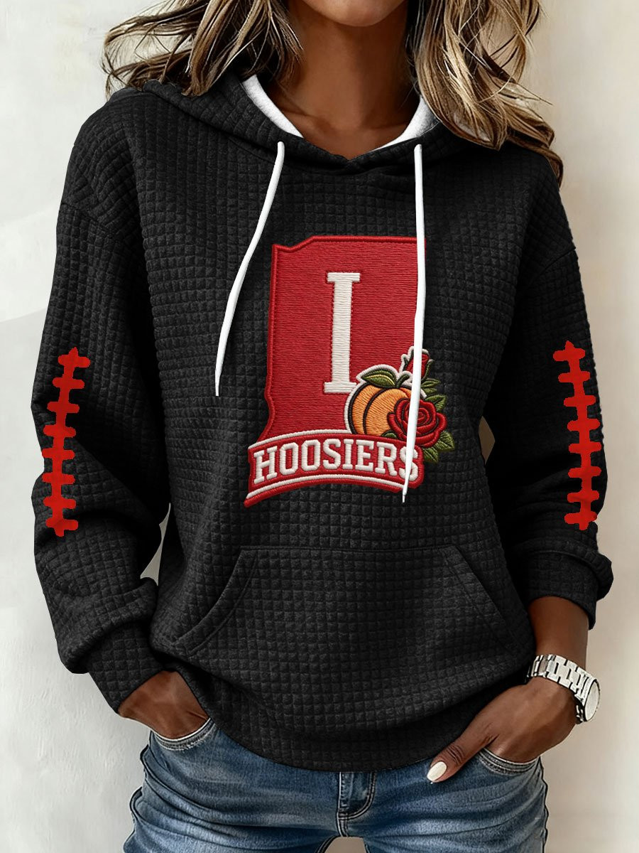 Indiana National Champions Waffle Hoodie IH Strong Hoodie Indiana Football Game Day Clothes