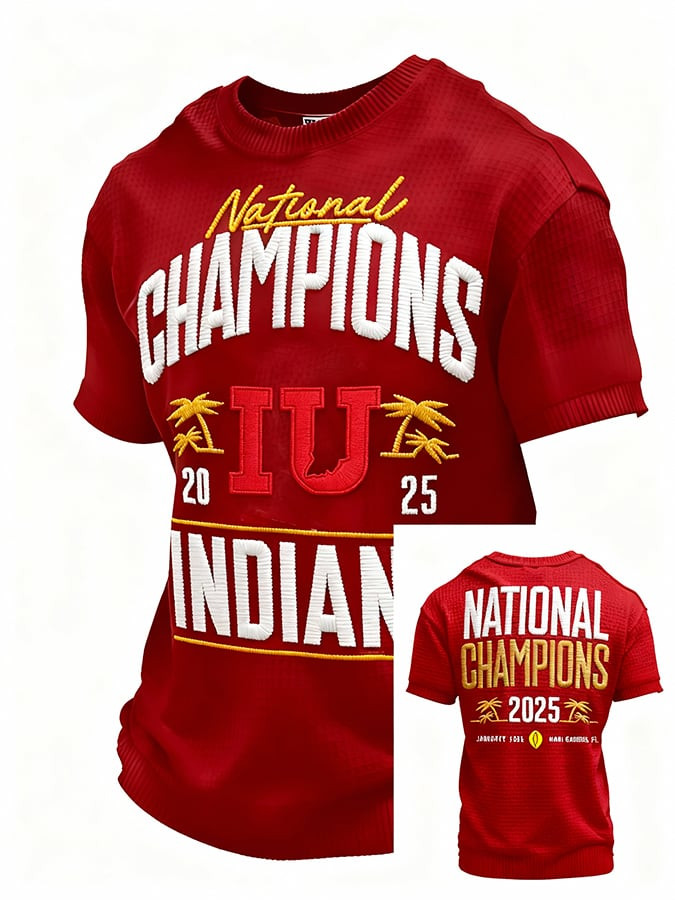 Indiana National Champions Waffle Shirt IU National Championship Merch Gifts For Football Fan Indiana National Champions Waffle Shirt IU National Championship Merch Gifts For Football Fan