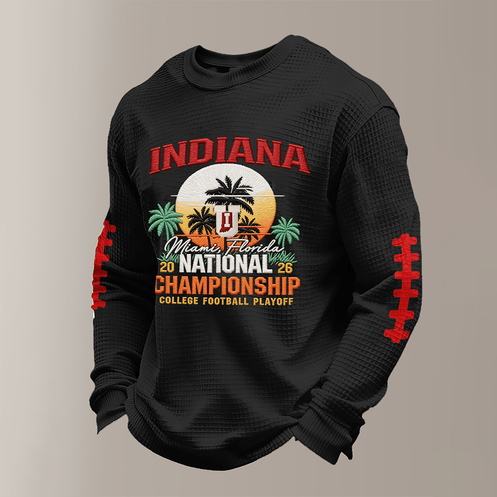 Indiana National Championship Miami Florida Long Sleeve Shirt Football Apparel Gift For Him
