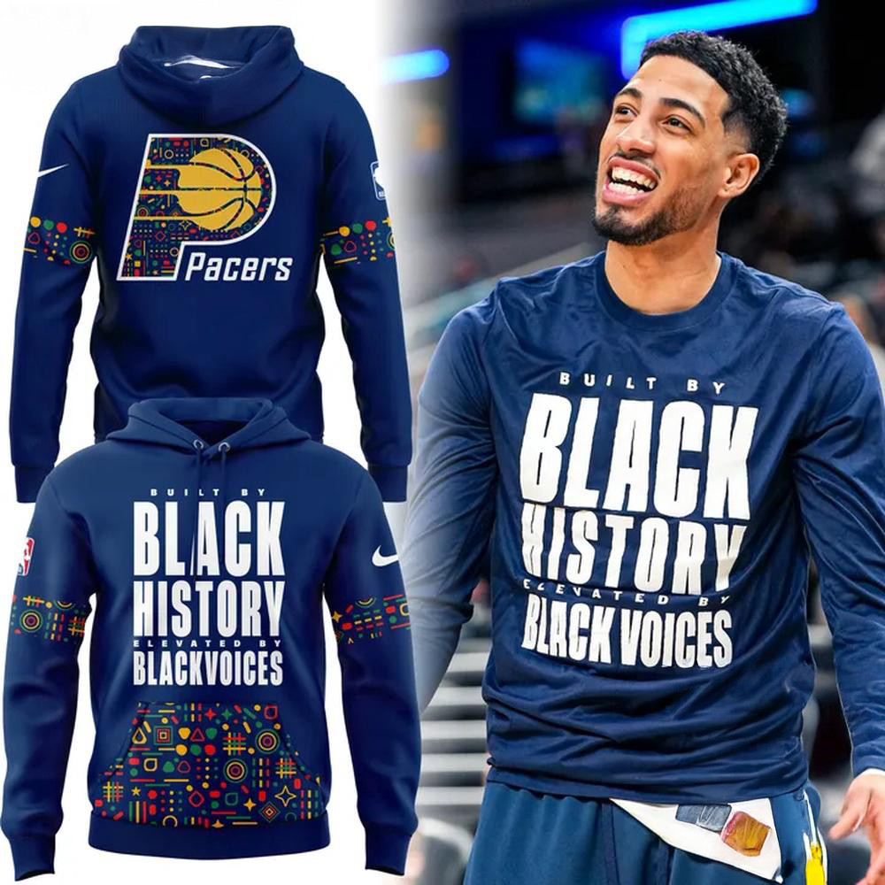Indiana Pacers Basketball Black History Month Hoodie Gifts For Basketball Fans