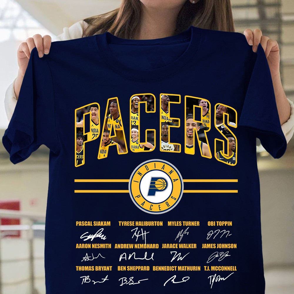 Indiana Pacers Basketball Signature Unisex T-Shirt Gift For Basketball Lover