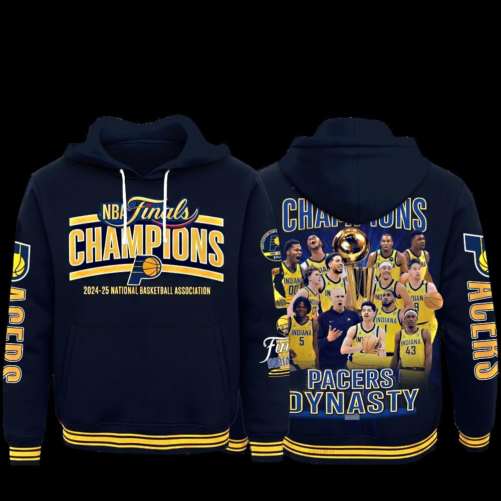 Indiana Pacers Dynasty NBA Final Champions 2024-25 Special Hoodie Best Basketball Gifts
