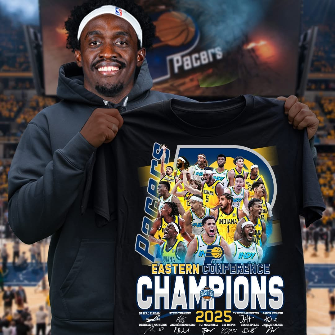 Indiana Pacers Eastern Conference Champions 2025 Shirt NBA Finals Basketball Lover Gifts