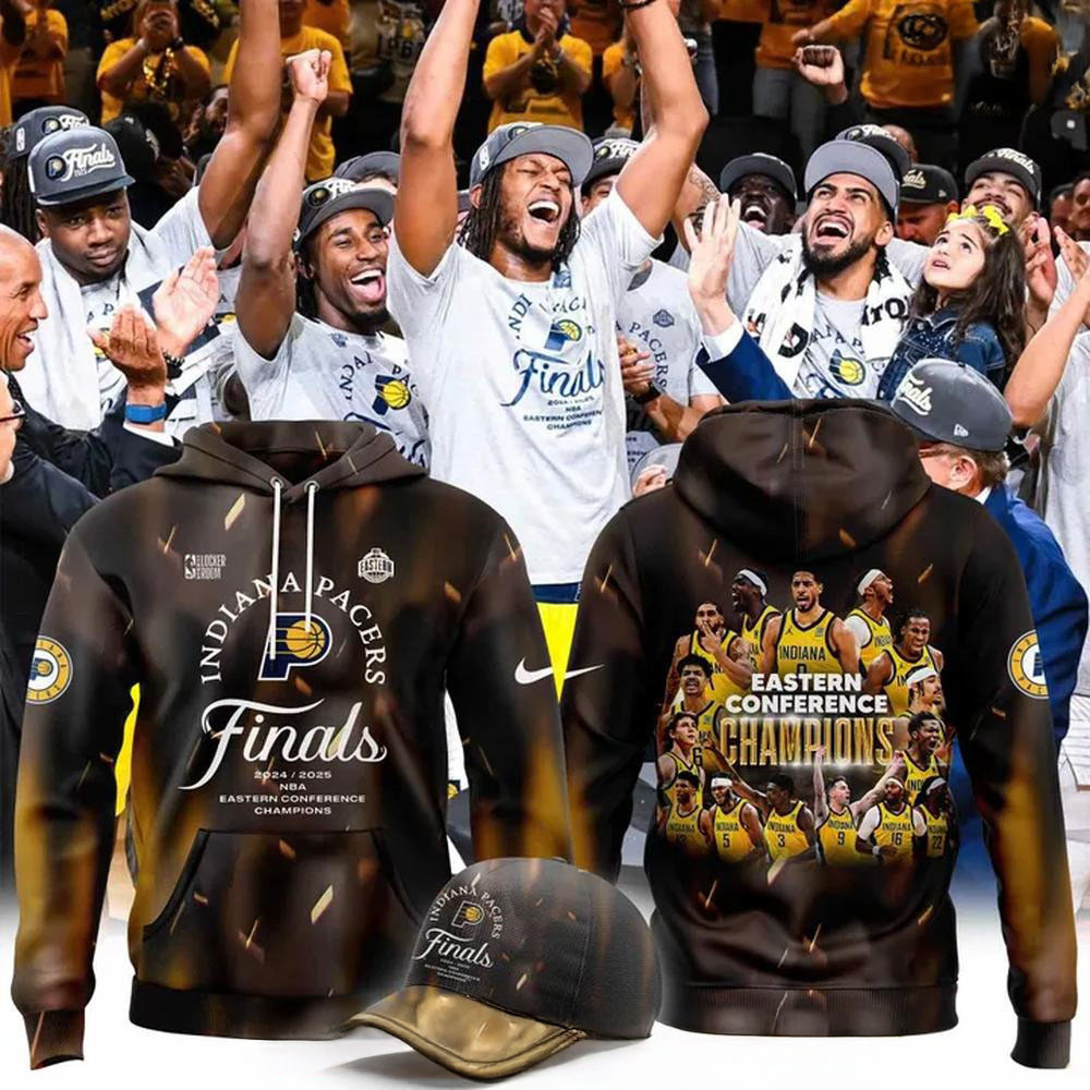 Indiana Pacers Finals 2025 NBA Eastern Conference Champions 2025 Hoodie Fans Gifts