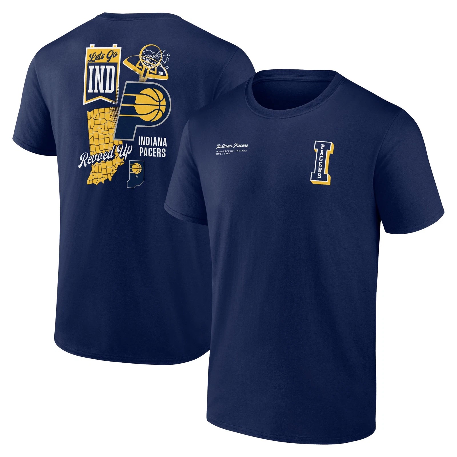 Indiana Pacers Merch Split Zone T-Shirt Best Gift For A Basketball Fan