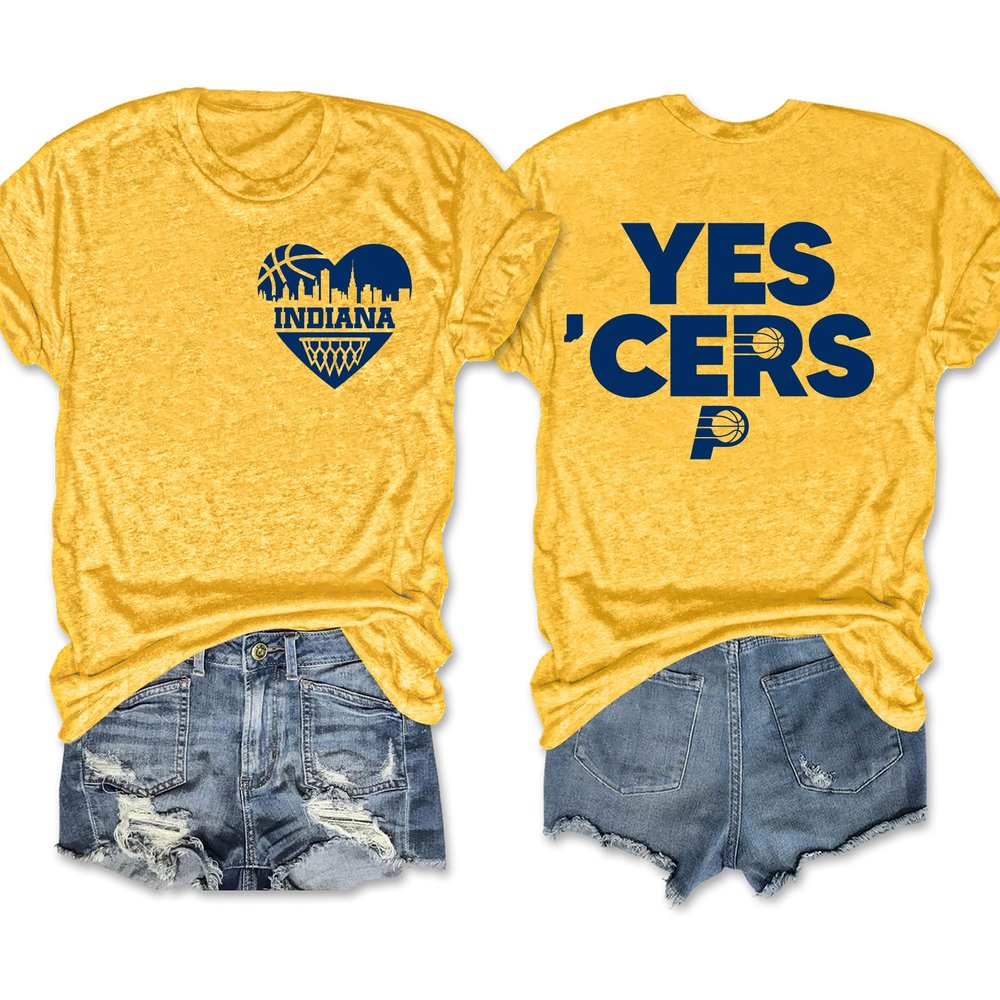 Indiana Pacers Merch Yes Cers Women's T-Shirt Pacers Merch Unique Basketball Gifts For Fans