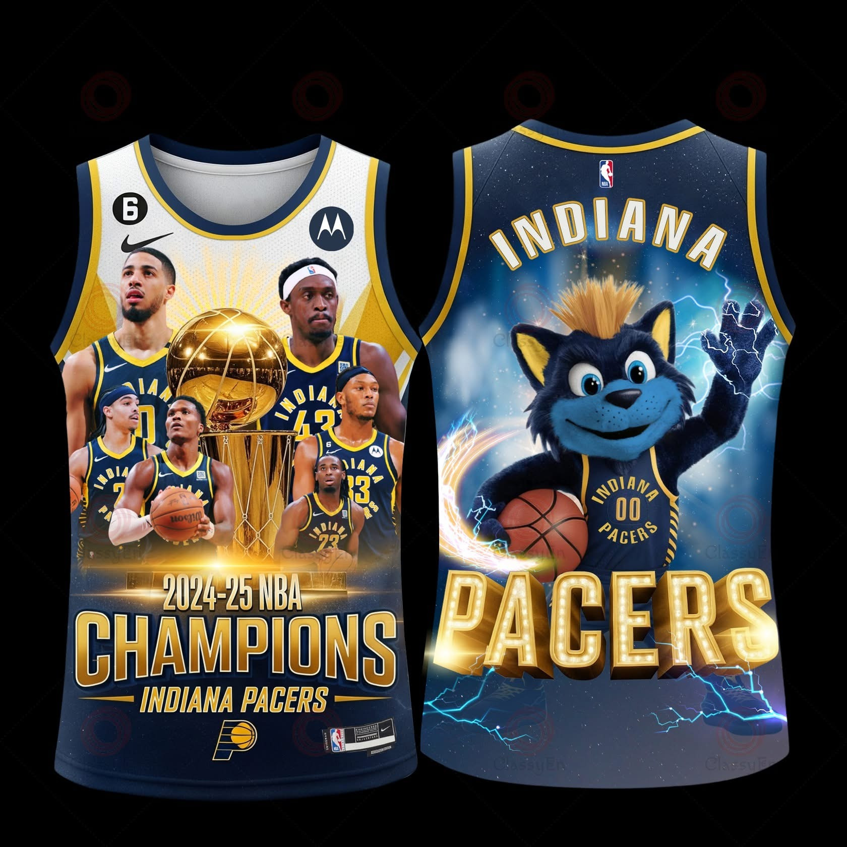 Indiana Pacers NBA 2024 25 Final Champions Merch Jersey Basketball Fan Apparel Gifts