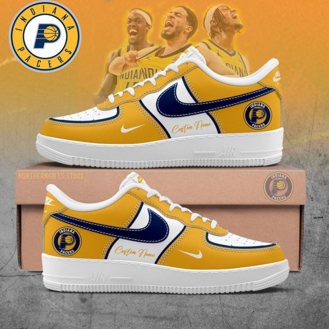 Indiana Pacers NBA Edition Limited AF1 Shoes Great Gifts For Basketball Fans