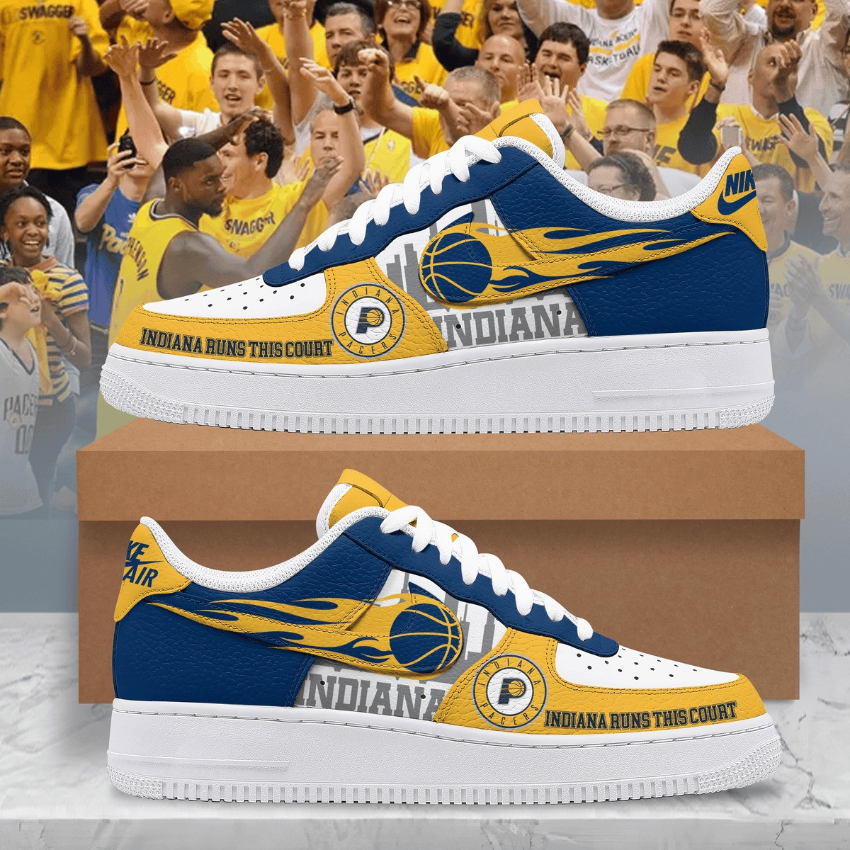 Indiana Pacers Runs This Court AF1 Shoes Best Gift For A Basketball Fan
