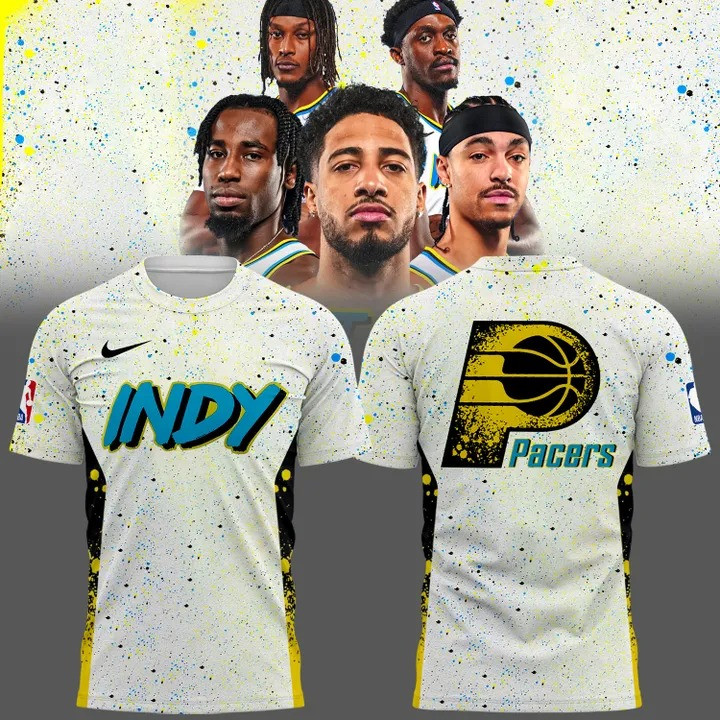 Indiana Pacers T-Shirt 2025 Indy NBA Merch Basketball Indiana Pacers Fan Gift Ideas