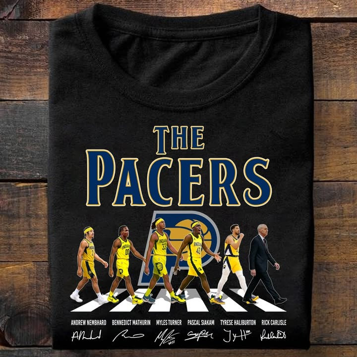 Indiana Pacers T-Shirt Signature Basketball Team Indiana Pacers NBA Merch Gifts For Fans