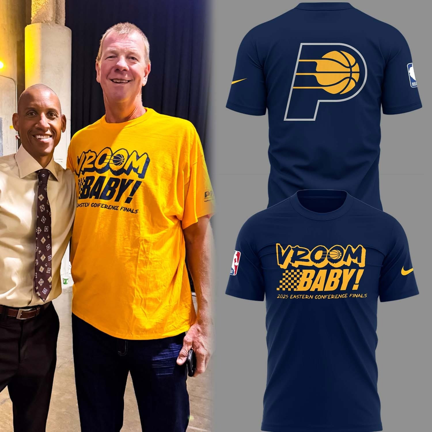 Indiana Pacers Vroom Baby T-Shirt Eastern Conference Champions 2025 NBA Finals Merch Gifts