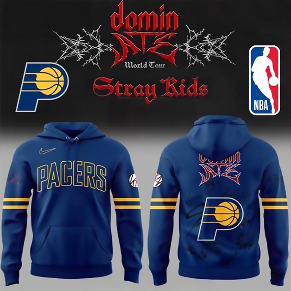 Indiana Pacers x ATE World Tour Stray Kids Special Hoodie Pacers Merch Best Gift For Basketball Fans