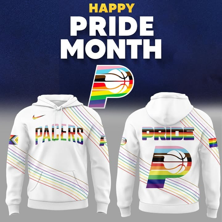 Indiana Pacers x Happy Pride Month Hoodie Support LGBT Pride Merch Basketball Lovers Gifts