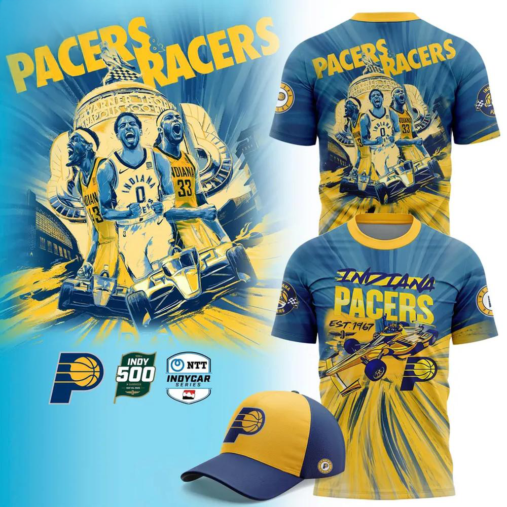 Indiana Pacers x Racers Limited Edition T-Shirt Great Gifts For Basketball Fans