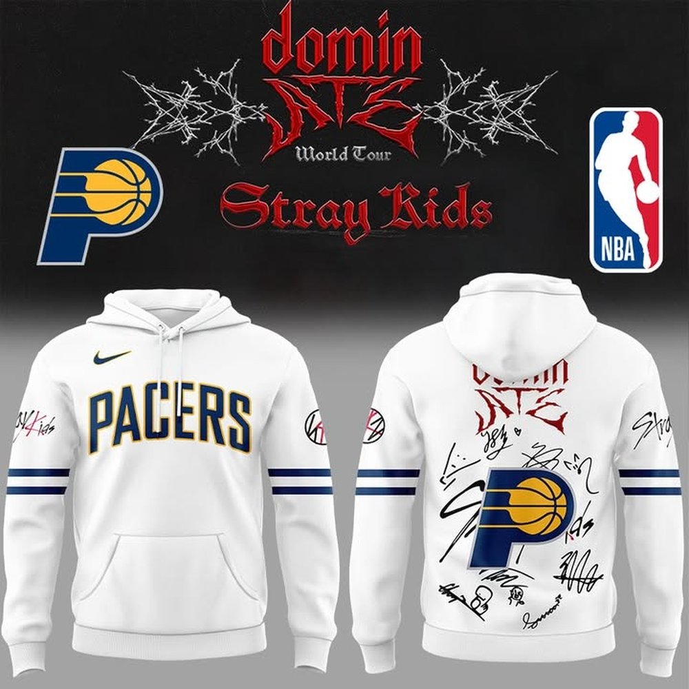 Indiana Pacers x Stray Kids Show Limited Hoodie Pacers Merch Unique Gift For Basketball Fans Best Gifts For Basketball Players