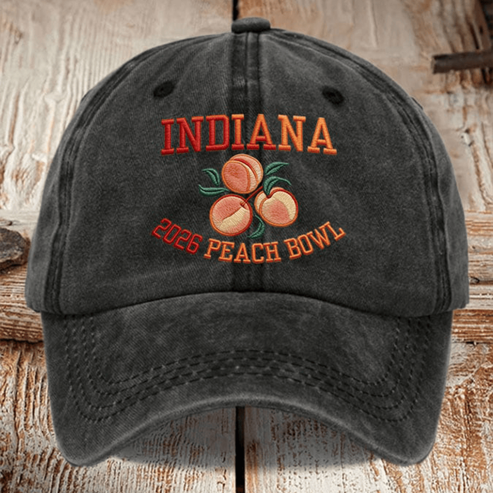 Indiana Peach Rose Bowl Hat Indiana Hoosiers Cap Football Merchandise