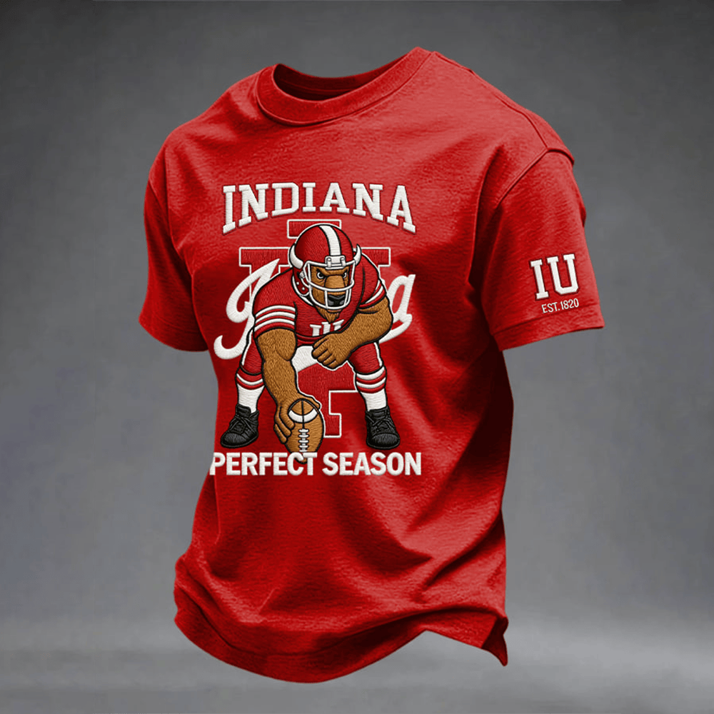 Indiana Perfect Season T-Shirt Game Day Football Clothes Gift For Footballers