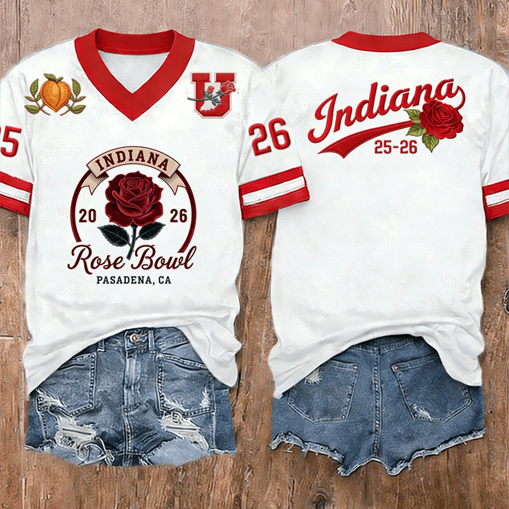 Indiana Rose Bowl 2026 Jersey Indiana Hoosiers Clothes Football Lover Gifts